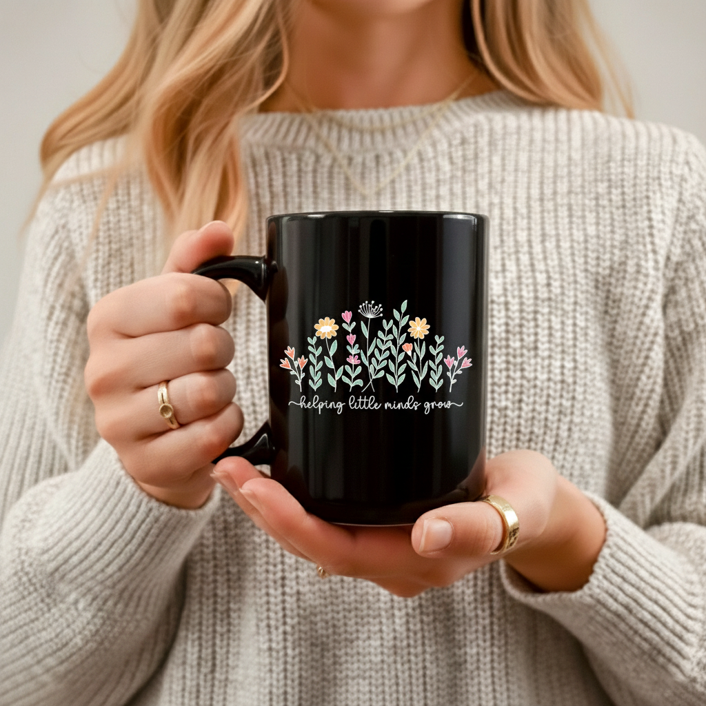 Helping Little Minds Grow Mug, Teacher Mug, Teacher Appreciation Gift
