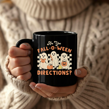 Are You Fall O Ween Directions Teacher Halloween Ghost Coffee Mug, Halloween Funny Teacher Mug