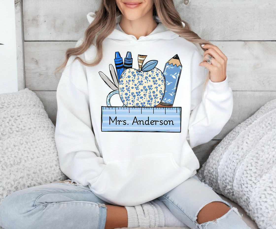 Personalized Teacher Gift, Custom Name Teacher T-Shirt, Sweatshirt, Hoodie - Teacher Appreciation Gifts, Teacher Christmas Gift