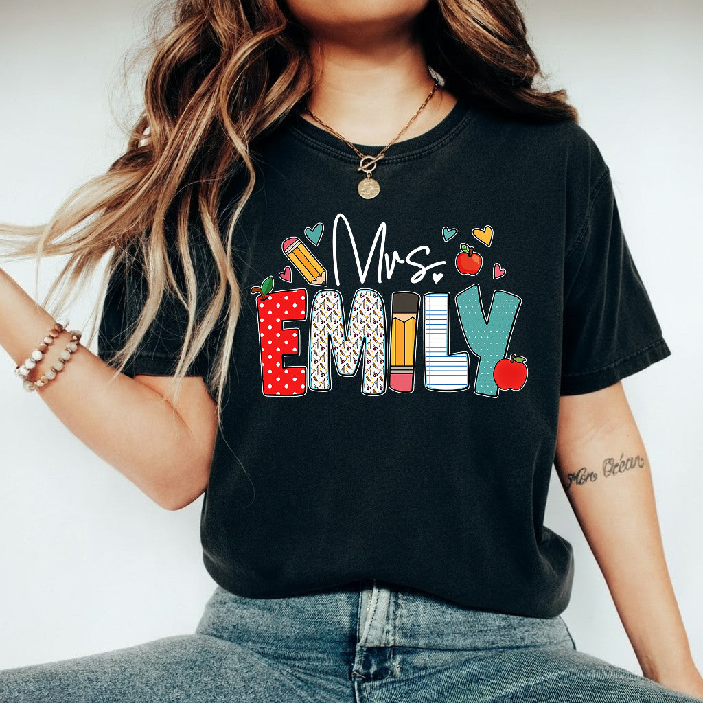 Personalized Teacher Gift, Custom Name Teacher T-Shirt, Sweatshirt, Hoodie - Teacher Appreciation Gifts, Christmas Gift for Teacher