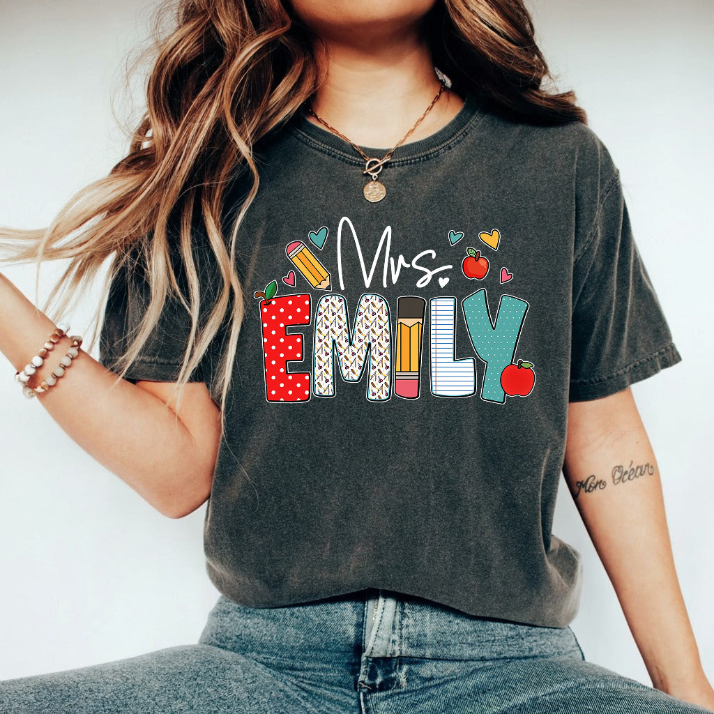 Personalized Teacher Gift, Custom Name Teacher T-Shirt, Sweatshirt, Hoodie - Teacher Appreciation Gifts, Christmas Gift for Teacher