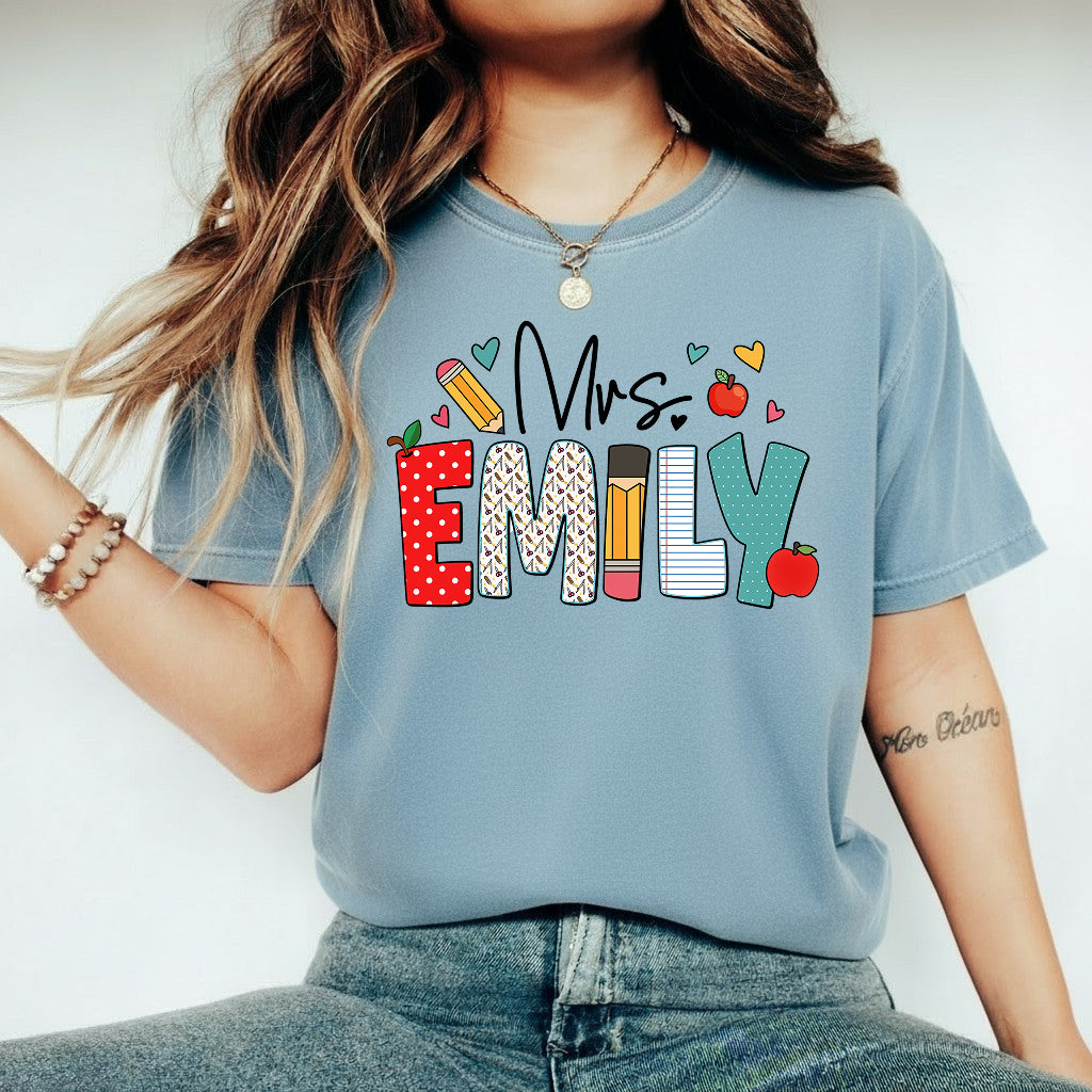 Personalized Teacher Gift, Custom Name Teacher T-Shirt, Sweatshirt, Hoodie - Teacher Appreciation Gifts, Christmas Gift for Teacher