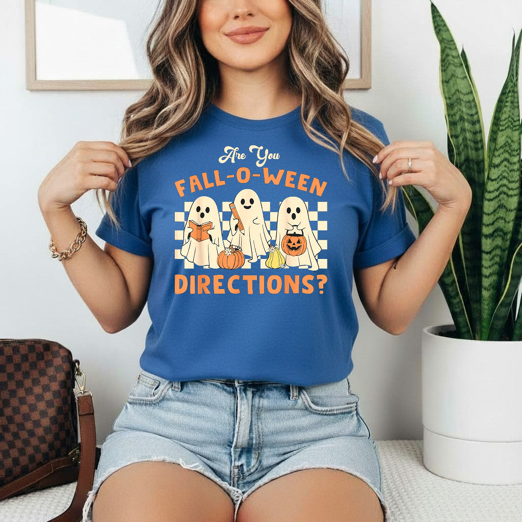 Are You Fall O Ween Directions Teacher Halloween Ghost T-Shirt Sweatshirt Hoodie, Halloween Funny Teacher Shirt