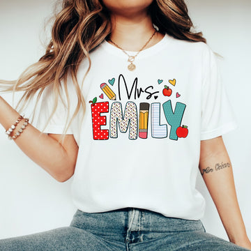 Personalized Teacher Gift, Custom Name Teacher T-Shirt, Sweatshirt, Hoodie - Teacher Appreciation Gifts, Christmas Gift for Teacher