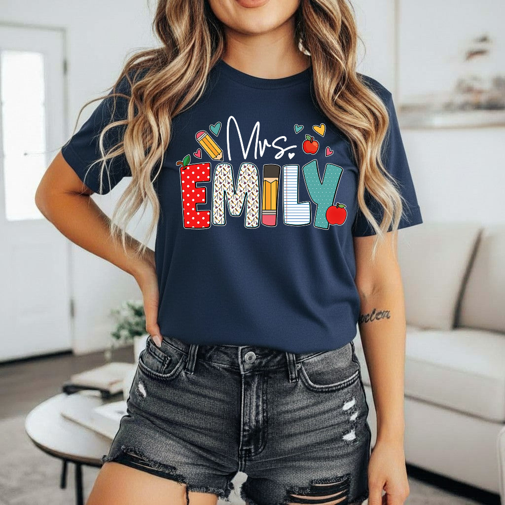 Personalized Teacher Gift, Custom Name Teacher T-Shirt, Sweatshirt, Hoodie - Teacher Appreciation Gifts, Christmas Gift for Teacher