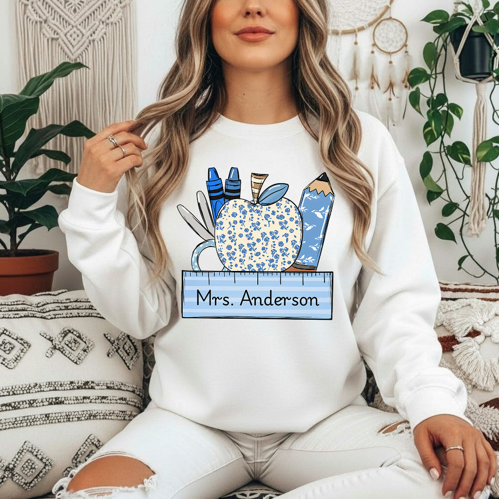Personalized Teacher Gift, Custom Name Teacher T-Shirt, Sweatshirt, Hoodie - Teacher Appreciation Gifts, Teacher Christmas Gift