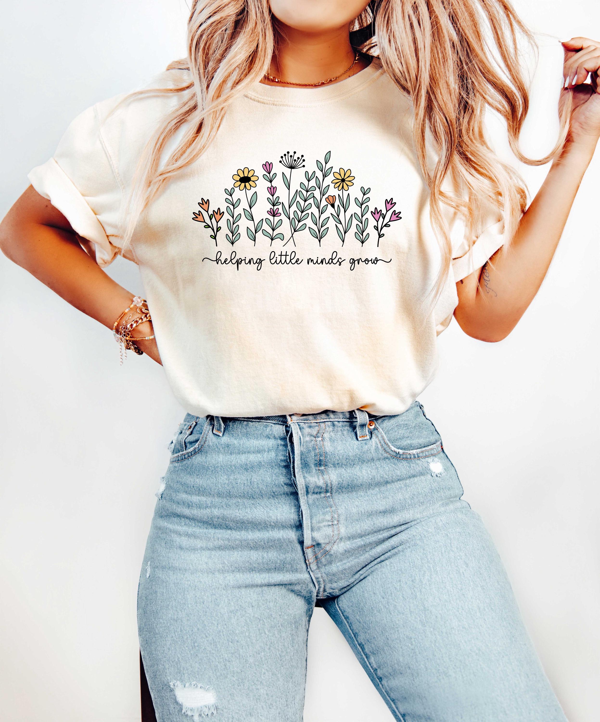 Helping Little Minds Grow Shirt Teacher Appreciation Gift Shirt