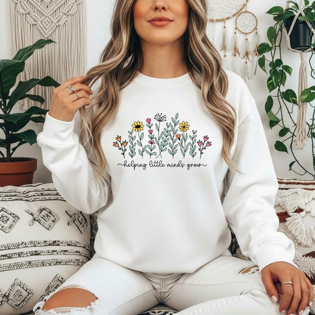 Helping Little Minds Grow Shirt Teacher Appreciation Gift Shirt